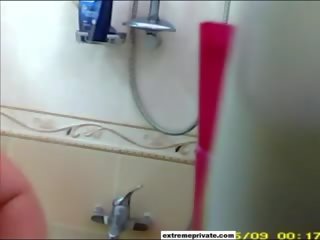Kémkedés én anya soaping fel -ban a szépség zuhany